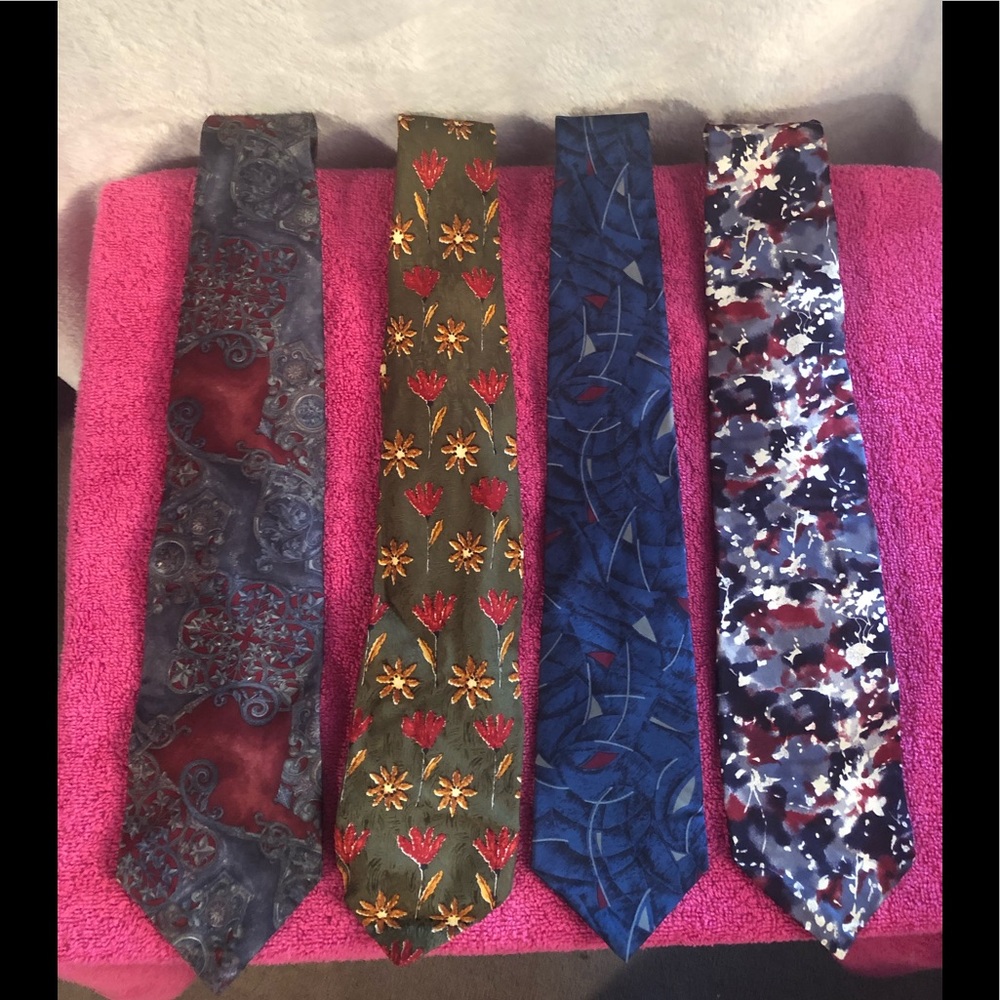Four Beautiful Vintage Ties.